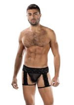 Midnight Stride Garters – Black, One Size - Image 2