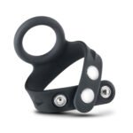 Performance - Vs6 - Silicone Cock & Ball Strap - Black - Image 4