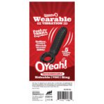Rechargeable O Yeah Silicone Vibrating Cock Ring – Black - Image 2