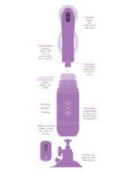 Fantasy for Her Love Thrust-Her USB Rechargeable Thrusting Vibrator – Purple - Image 4