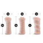 M for Men - 3-Pack Self-Lubricating Vibrating Stroker Sleeve Kit - Vanilla