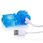 Charged Big O Rechargeable Vibrating Cock Ring – Blue - Image 5