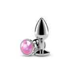 Rear Assets Silver Small Anal Plug – Pink - Image 3