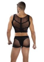 Fishnet Armor 2 Piece Set – Black Mesh - Image 3