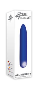 Zero Tolerance All Mighty Rechargeable Mini Vibrator – Blue - Image 2