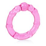 Island Rings Three-Pack Beaded Cock Ring – Pink - Image 6