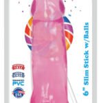 Lollicock 6 Inch Slim Stick With Balls - Cherry Ice