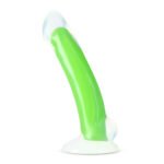 Neo Elite - Glow in the Dark - Omnia - 7 Inch  Silicone Dual Density Dildo - Neon Green