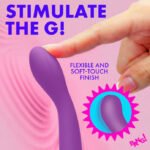 G-Spot Flexible Silicone Vibrator - Purple - Image 4