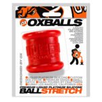 Neo 2 Inch Tall Ball Stretcher Squishy Silicone - Red - Image 2