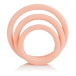 Tri-Rings Natural Cock Rings – Beige, 3-Piece Set - Image 3