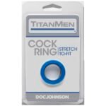 Titanmen Cock Ring – Blue, Non-Phthalate TPR - Image 2