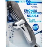 Shower Cleaning Nozzle with Flow Regulator