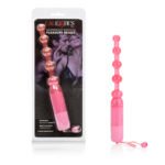 Vibrating Pleasure Beads – Pink Glittered Jelly - Image 5