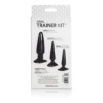 Anal Trainer Kit – Three-Piece Phthalate-Free PVC Anal Plug Set – Black - Image 5