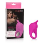 Silicone Rechargeable Vibrating Cock Ring – Pink - Image 2