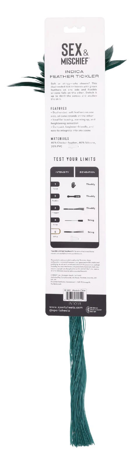 Indica Feather Tickler - Green