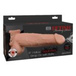 Fetish Fantasy Series 9 Inch Hollow Squirting Strap-on With Balls - Flesh