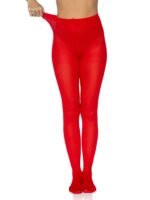 Leg Avenue Ari Nylon Women's Tights – Red, One Size - Image 3
