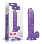 Jelly Love 9" Dildo - Purple - Image 4