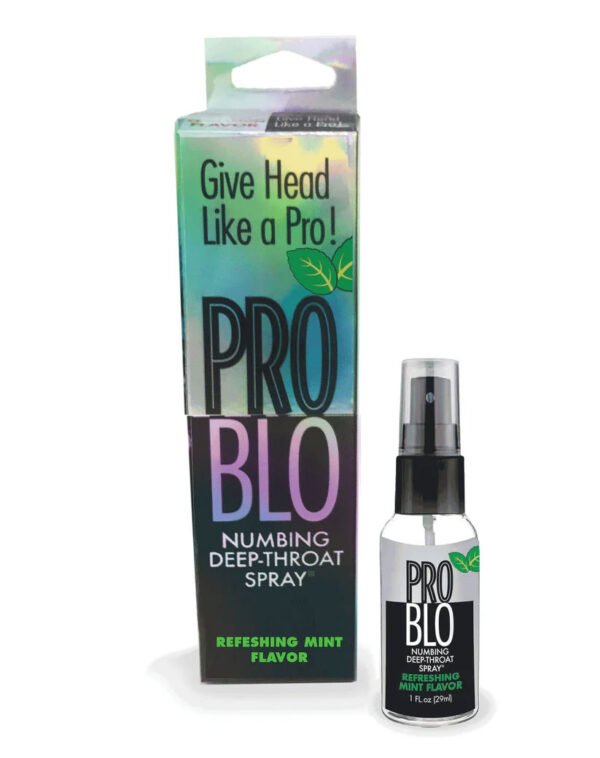 Problo Numbing Deep Throat Spray - Refreshing Mint - 1 Fl. Oz.