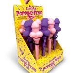 Super Fun Popping Penis Pen - Display of 12ct