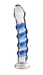 Icicles No. 5 Borosilicate Glass Wand – Blue - Image 5