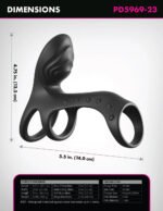 Fantasy C-Ringz Ultimate Couples Cage Pro Dual-Motor Vibrating Cock Ring – Black - Image 3