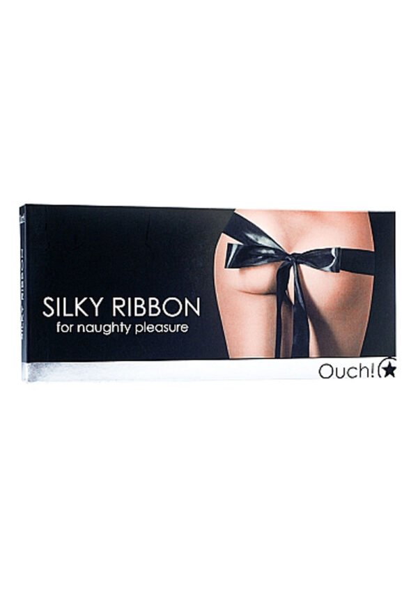 Silky Ribbon for Naughty Pleasure - Black