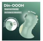 Satisfyer Din-Oooh Rechargeable Pressure Wave Vibrator – Green - Image 5