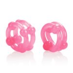 Island Rings Double Stacker Cock Ring – Pink - Image 3