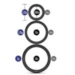 Performance - Vs4 Pure Premium Silicone Cockring Set - Black - Image 5
