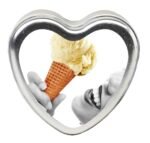 Edible Heart Candle - Vanilla - 4 Oz. - Image 2