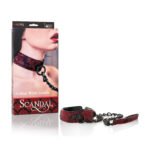 Scandal Collar With Leash – Red - Image 3