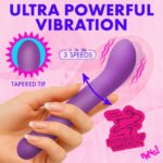 G-Spot Flexible Silicone Vibrator - Purple - Image 5