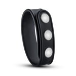 Performance Vs5 Silicone 3-Snap Cock Ring – Black - Image 5