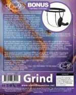 Cloud 9 Grind Insertable Vibrator with Suction Cup and Harness – Black