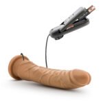 Dr. Skin 8.5 Inch Vibrating Realistic Cock with Suction Cup – Mocha - Image 3