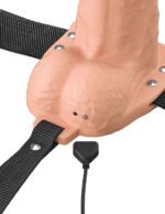 Fantasy X-Tensions Elite 6" Vibrating Hollow Silicone Strap-on - Light - Image 4