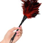 Fetish Fantasy Series Frisky Feather Duster - Red/ Black
