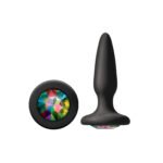 Glams Mini Rainbow Gem Anal Plug – Black - Image 2