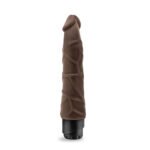 Dr. Skin Cock Vibe 1 Vibrating Cock Ring – Chocolate, 9 Inch - Image 2