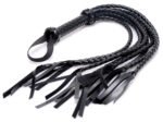 8 Tail Braided Flogger – Black