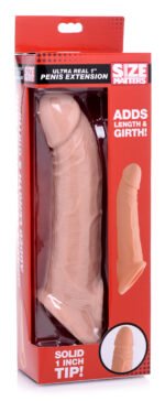 Ultra Real 1 Inch Solid Tip Penis Extension – Beige - Image 5