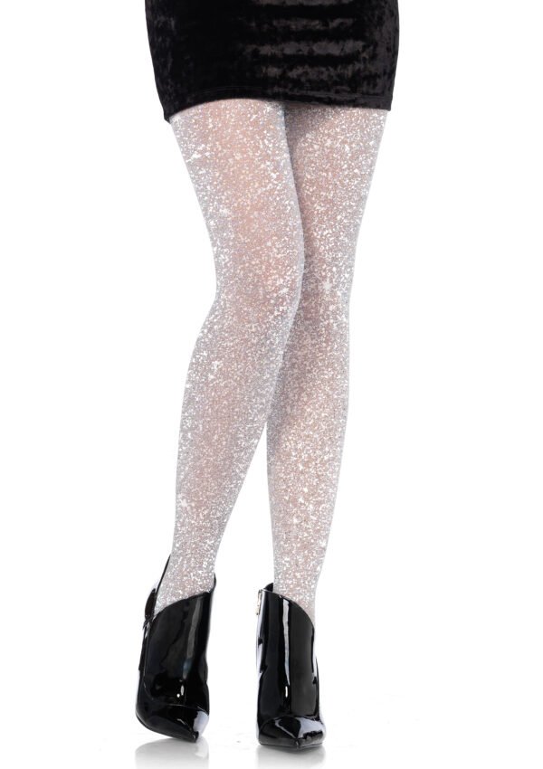 Lurex Tights - One Size - Silver