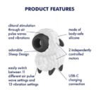 Satisfyer Dreamy Sheep Rechargeable Air Pulse and Vibrating Clitoral Stimulator – White - Image 4