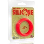 Wide Silicone Donut - Red - 1.5-Inch Diameter