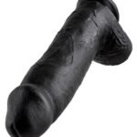 King Cock 12 Inch Cock With Balls - Black
