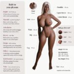Doll Kiara Powered Chocolate 5ft 3"-Enhanced - Image 2
