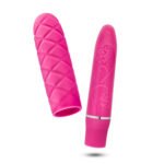 Luxe Cozi Mini Vibrator – Body-Safe Silicone – Fuchsia - Image 2